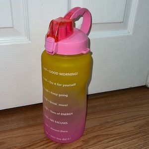 Motivational Ombré Water Bottle NWOT